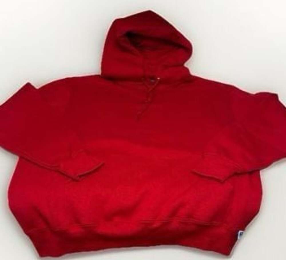 Russell Athletic Red Pullover Hoodie Sweatshirt Size Large
